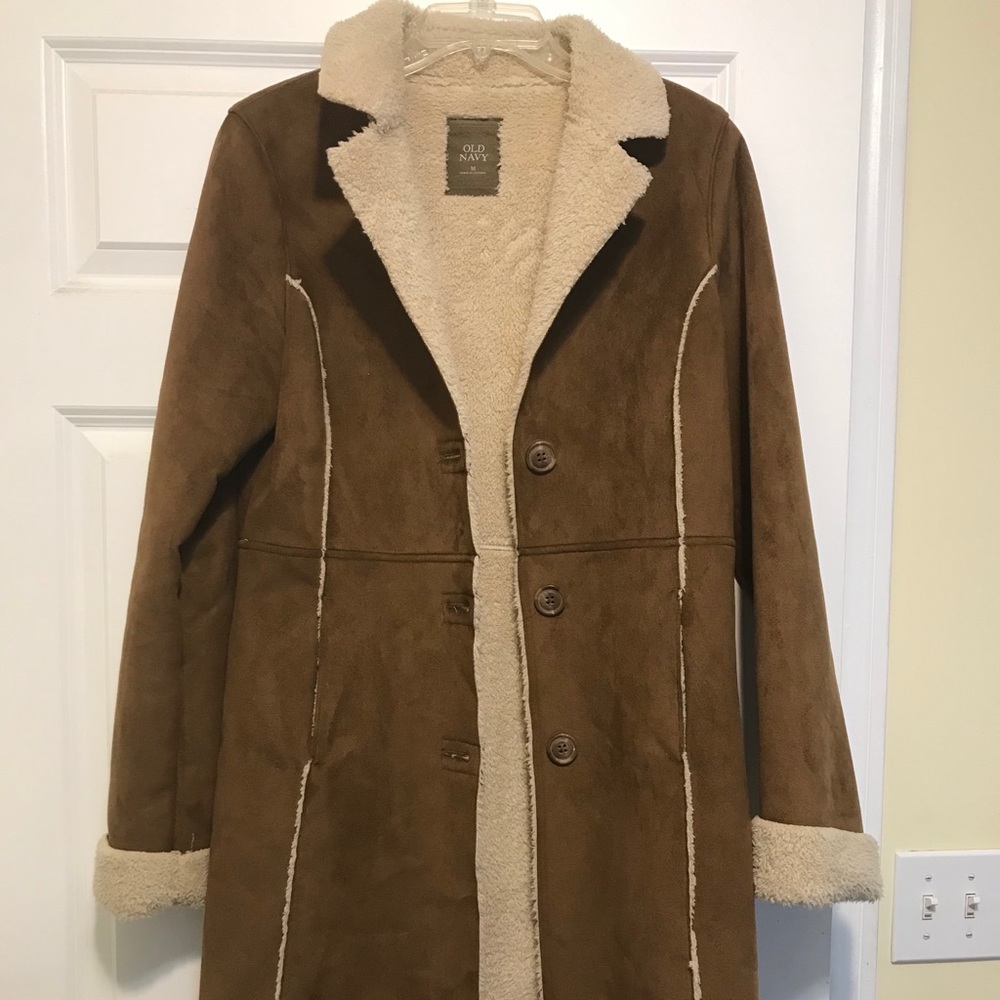 Sherpa Suede Long Coat